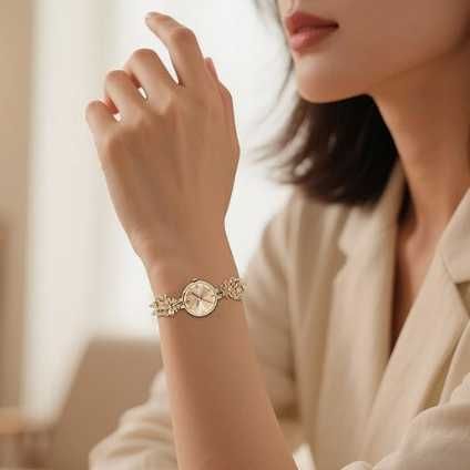 Дамски часовник-гривна Champagne Gold от неръждаема стомана