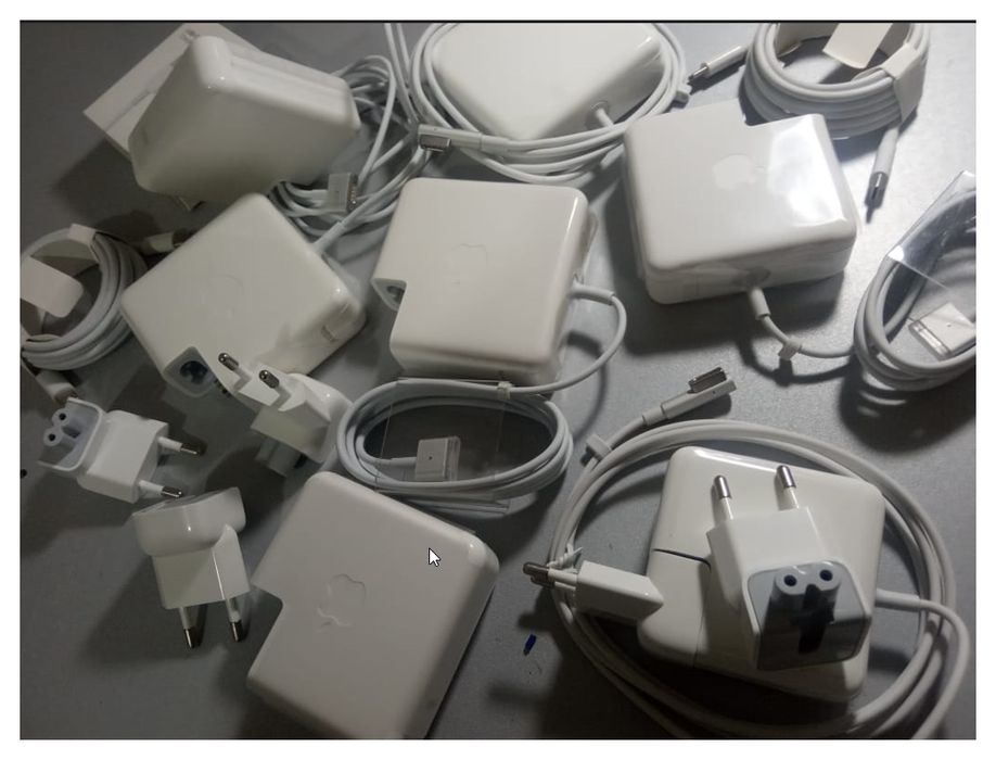 на все макбуки, зарядка, блок питания.