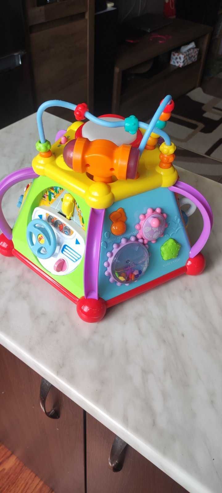 Интерактивен куб музикална играчка Mappy Toys 6 зони за игра телефон