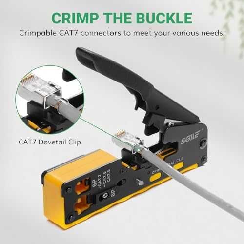 Нов Ethernet кримпващ инструмент с тестер кабели и аксесоари за ремонт