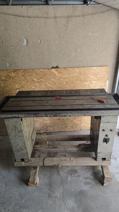 Masa cu canale T fonta nervurata turnata masiva masa de sudura freza