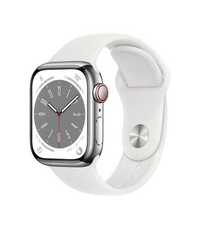 APPLE Smartwatch Watch 8 GPS 41 mm, Aluminiu Silver, Alb Argintiu