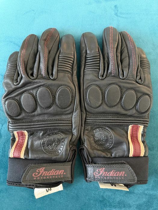 INDIAN MOTORCYCLE - manusi piele originale, cu protectie