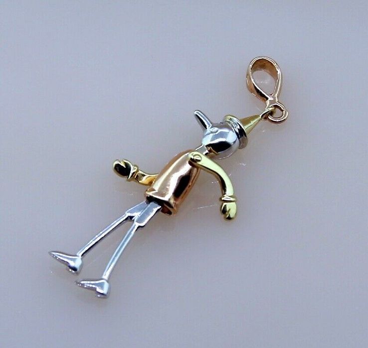 Cartier - Pandantiv Pandant 3D mobil 14K Alb Galben Roz Pinocchio