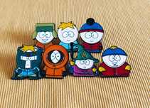 Set insigne pin South Park Cartman Butters Kenny