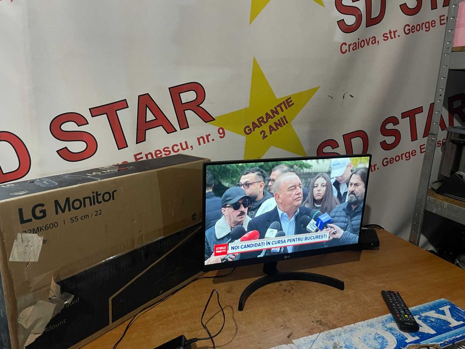 Monitor LED IPS FullHD  75Hz LG 22MK600/56 cm Garantie 2 ani