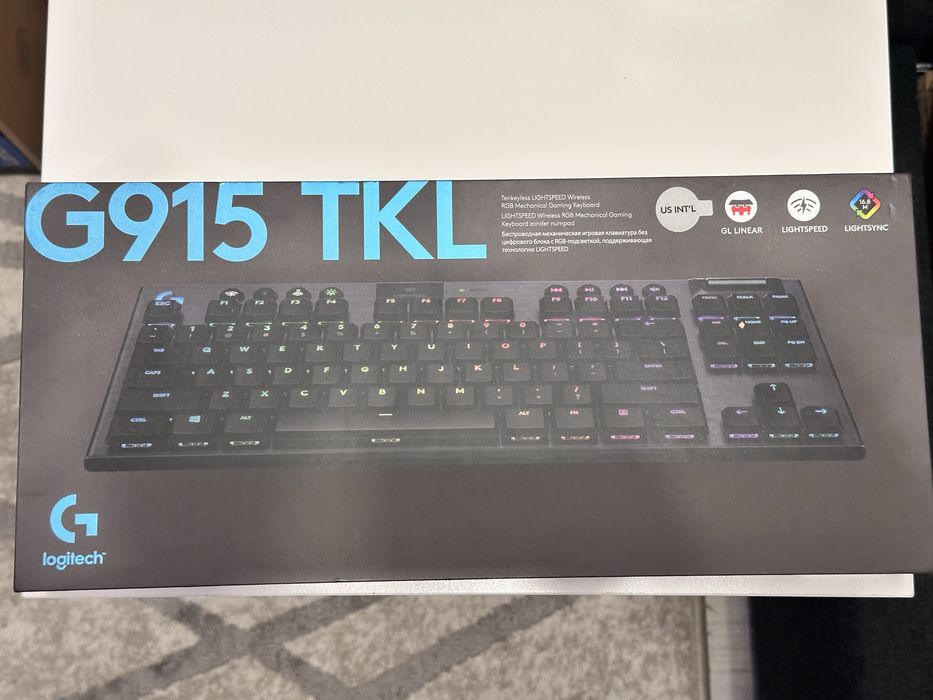 Logitech G915 TKL Lightspeed | Linear | Full box | Per-key RGB