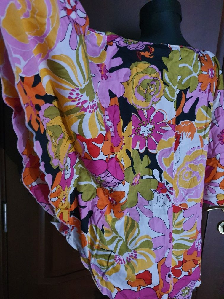 Bluza stil fluture colorata/ poncho