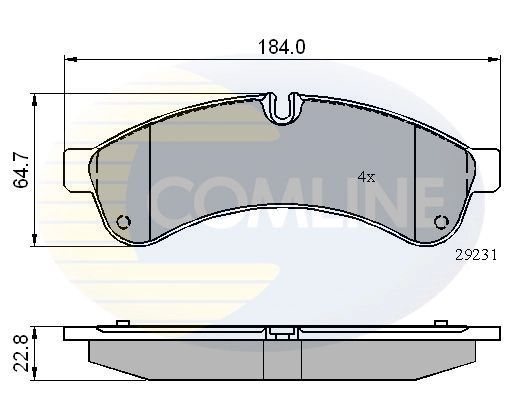 set placute frana frana disc iveco daily iv platou / sasiu 2006-2021