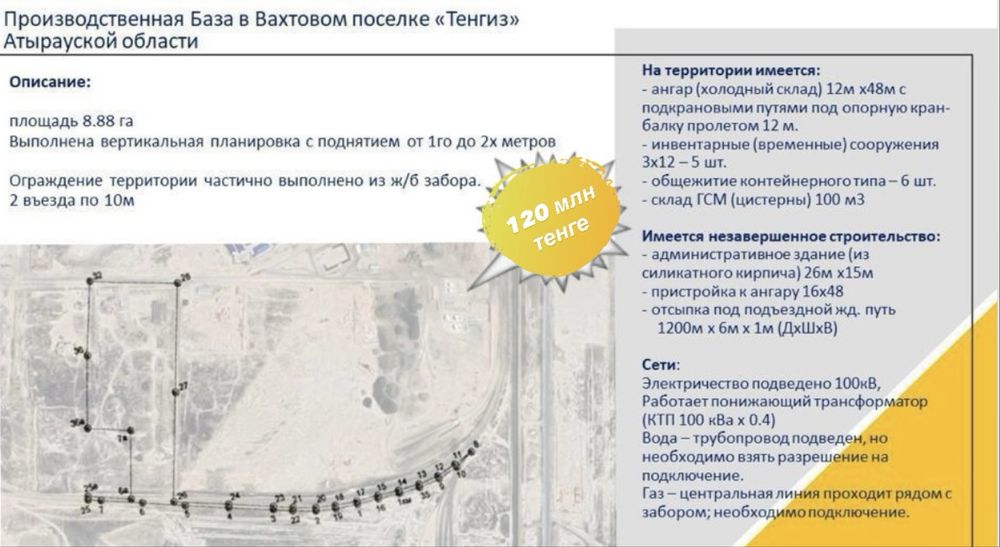 Продается промбаза