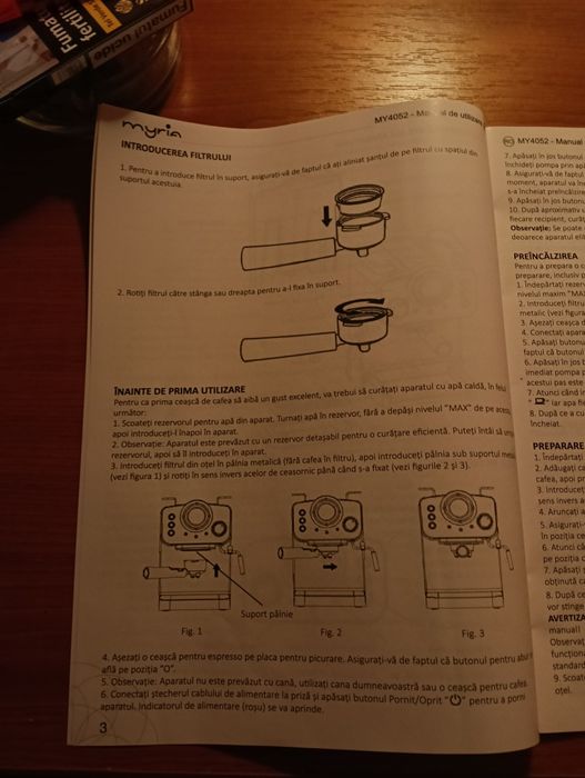Expresor myria 1100 w 15 Bari