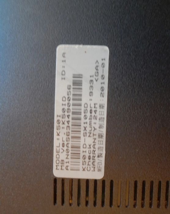 Laptop Asus K50I - piese dezmembrare