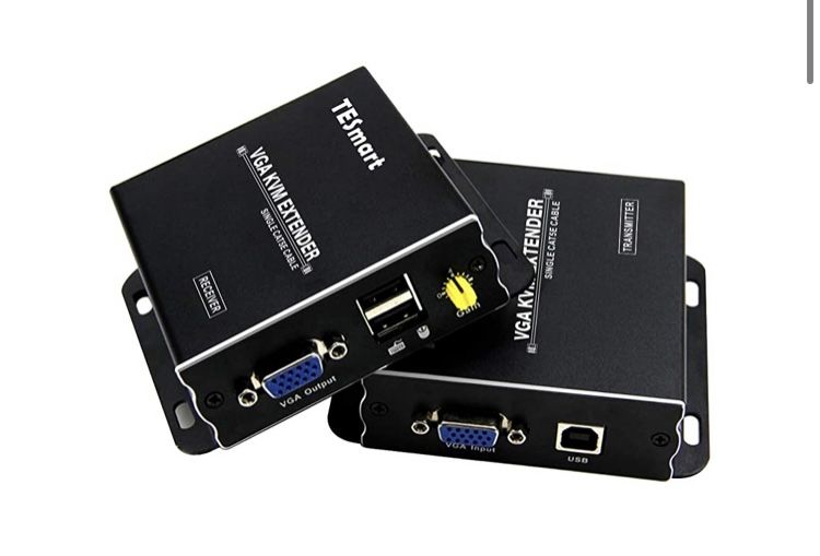 TESmart 1080P 60Hz Long Range 984 фута USB VGA KVM удължител