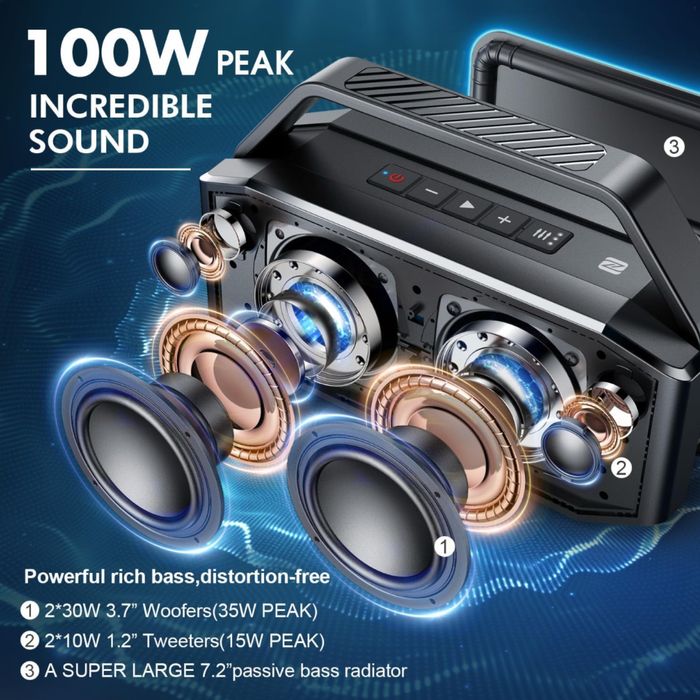 W King D9-1 boxă wireless portabila