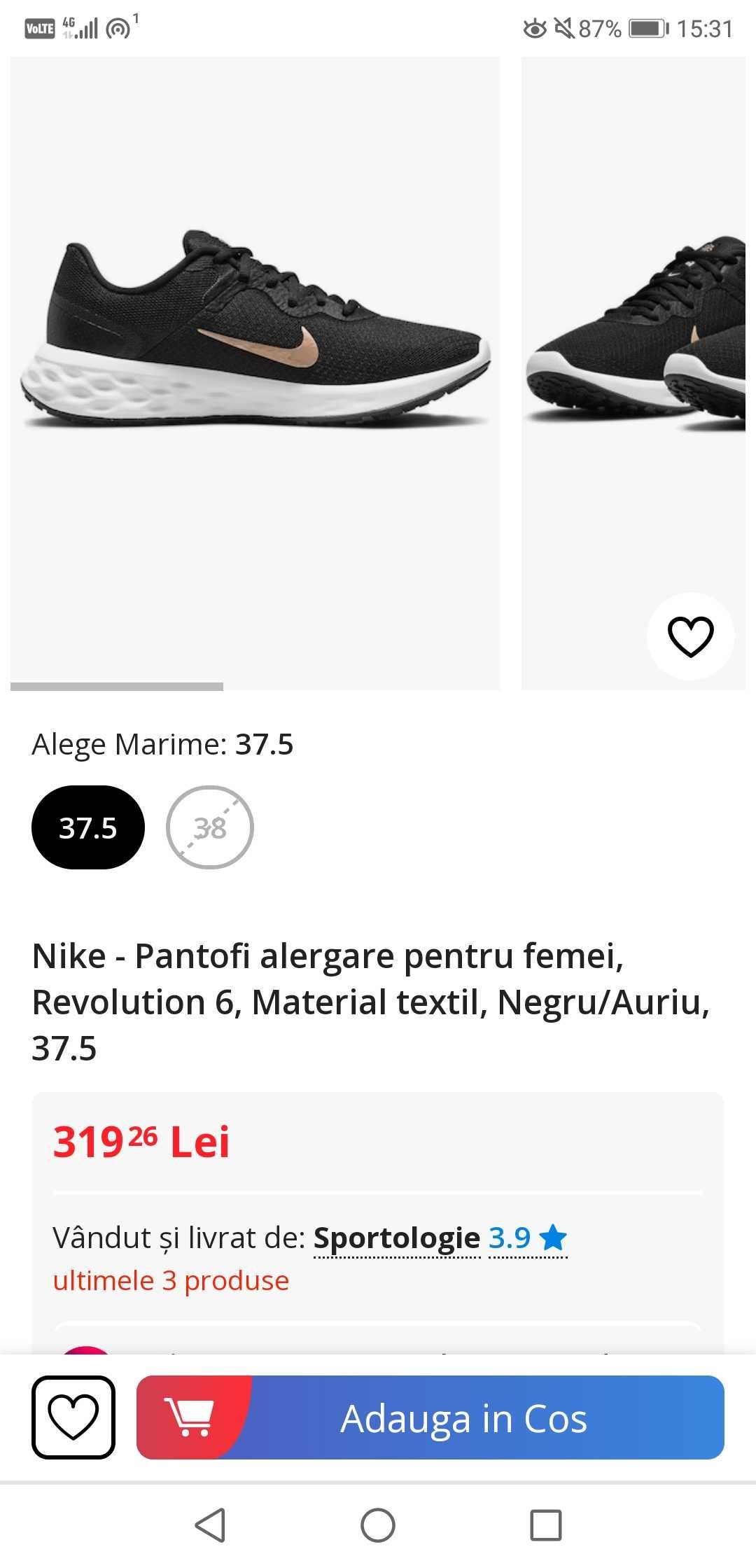 Nike nepurtat- Pantofi alergare pentru femei, Revolution 6