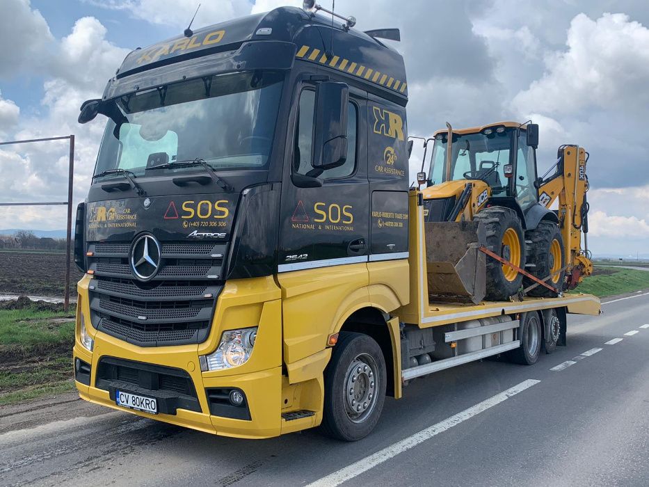 Tractari auto, asistenta, transport marfa, NON-STOP
