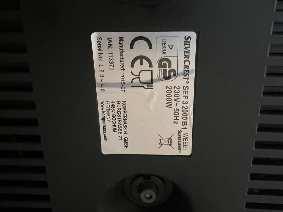 Friteuza Silver Crest S.E.F 3  2000 B1