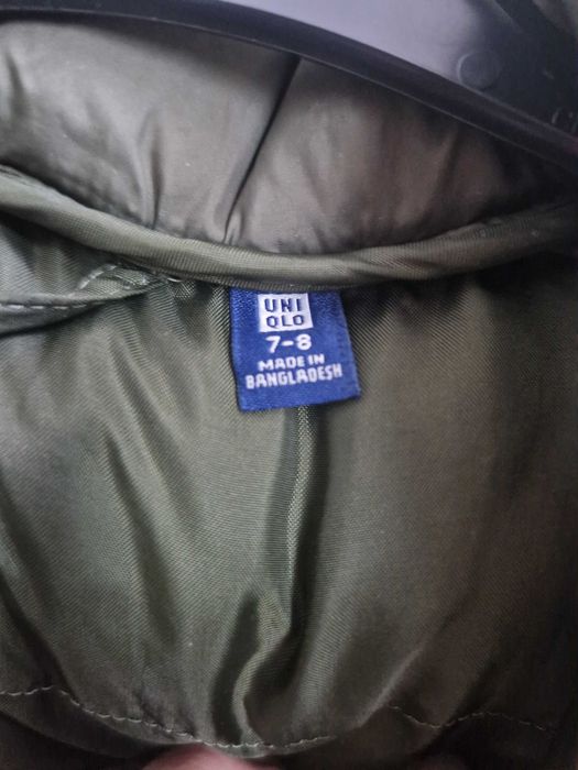 Geaca UniQlo 7-8 ani verde