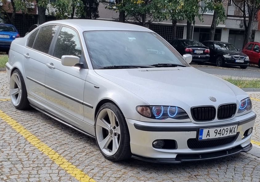 Лип спойлер/ Нож предна броня BMW E46 – черен гланц - М визия Тунинг