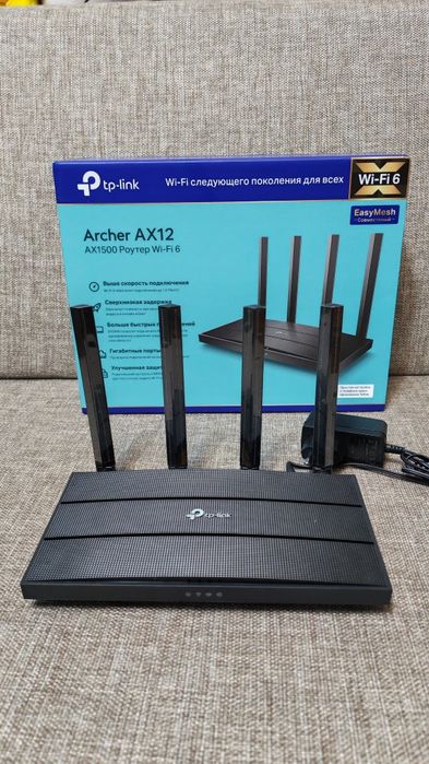 Роутер  Wi-Fi  Tp-link Archer AX-12. AX1500 в отличном состоянии.