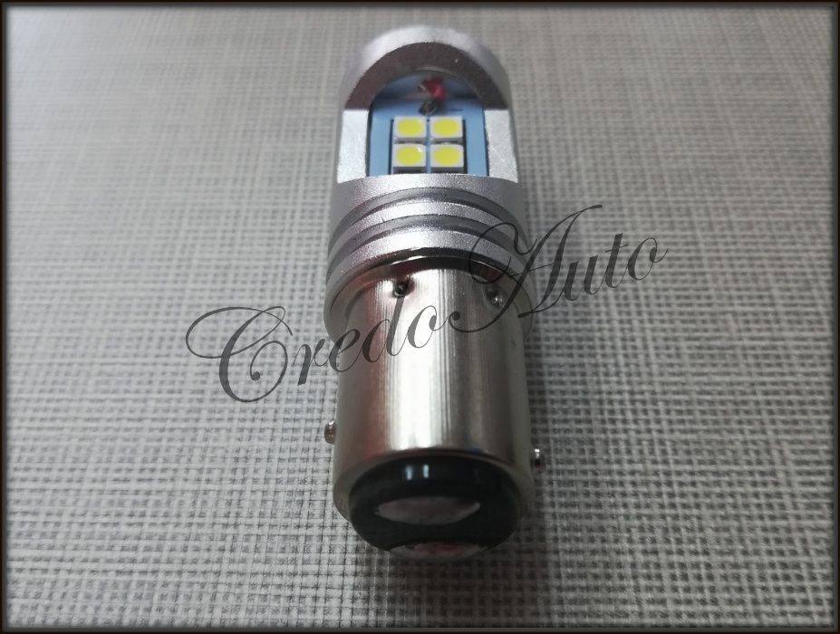 Ново!21W BA15S Мощни SMD крушки с лупа заместващи P21W/5W