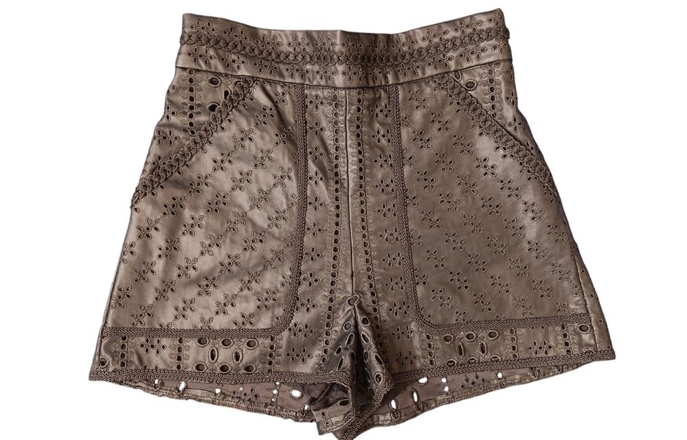 Къси кожени панталони Zara, XS