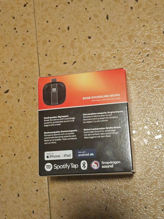 Преносима тонколона Bose Soundlink Micro 2nd Gen