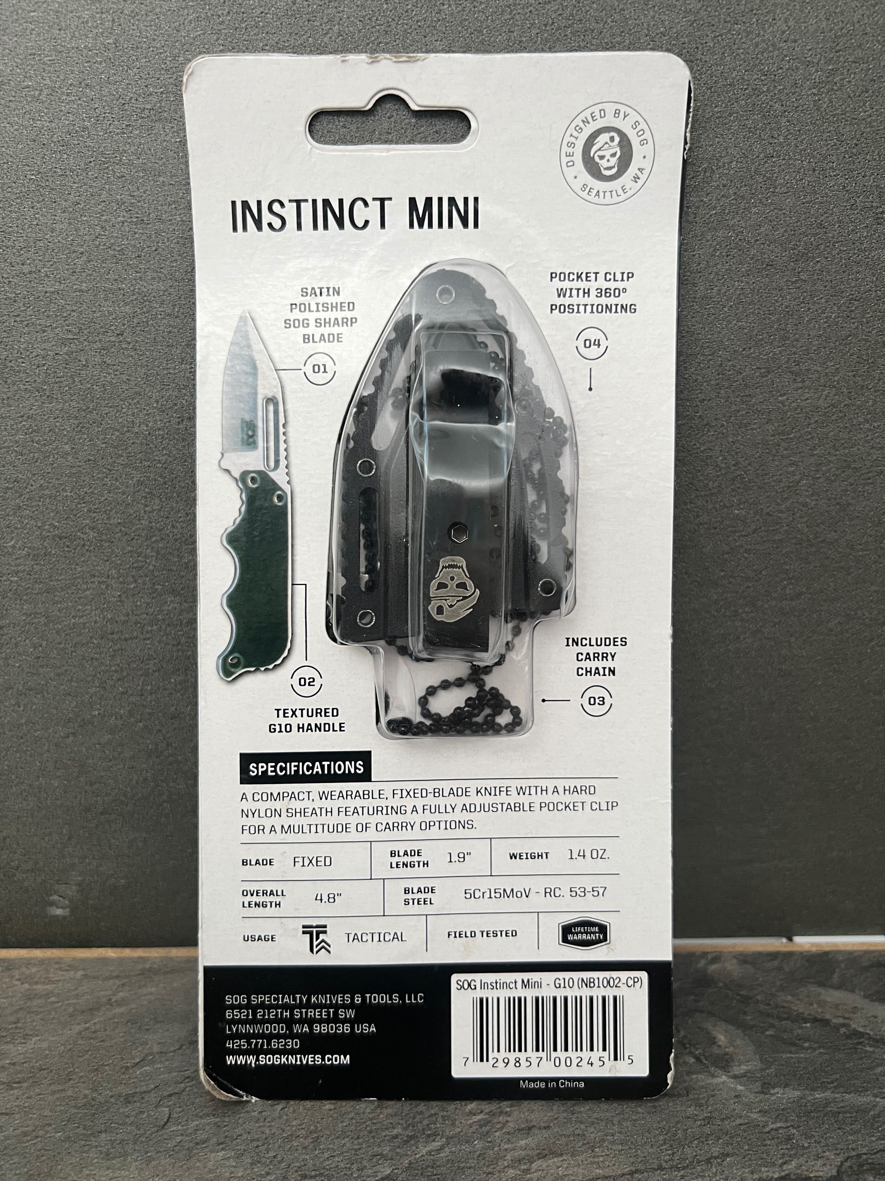 SOG Instinct Mini (NB1002-CP) - мини нож с кания