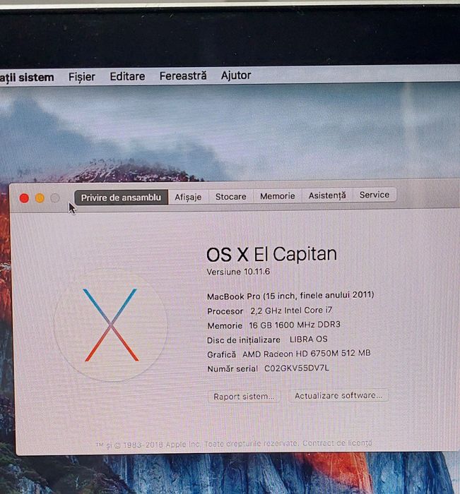 MacBook 15 Pro late 2011