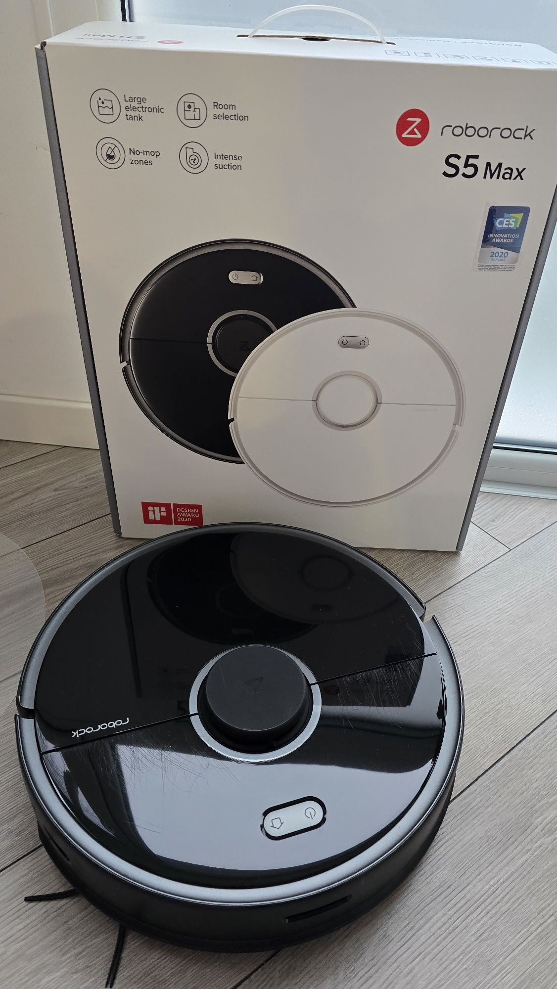Xiaomi Roborock S5 Max Aspirator si mop, negru
