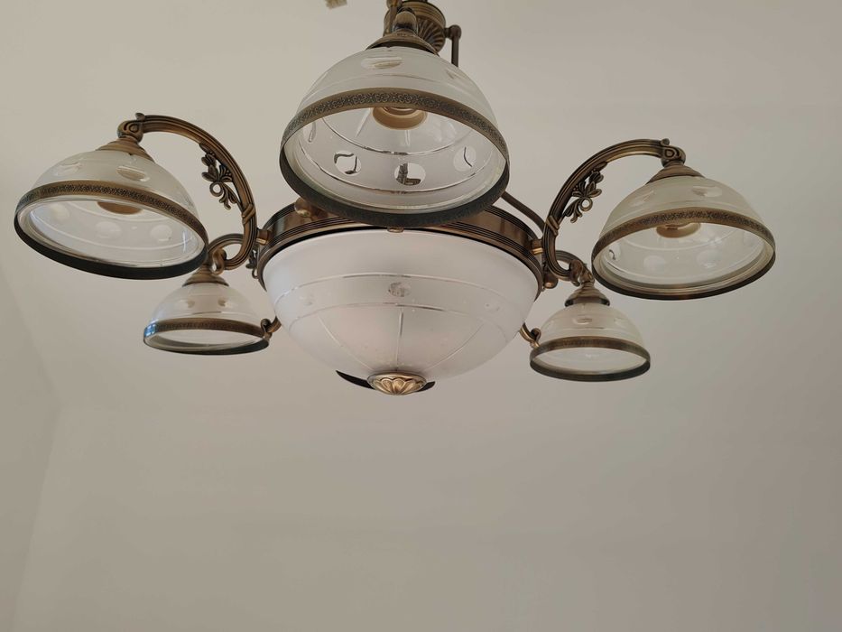 Candelabru bronz cristal PREMIUM