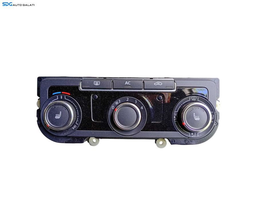 Panou Modul Unitate Comanda AC Aer Conditionat Clima Climatic cu Incalzire in Scaun Scaune Volkswagen Golf 6 Plus 2008 - 2013 Cod 7N0907426AN 5HB009751 [LC0615]