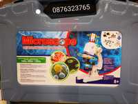 Детски микроскоп с куфарче аксесоари и поставка за телефон  играчки