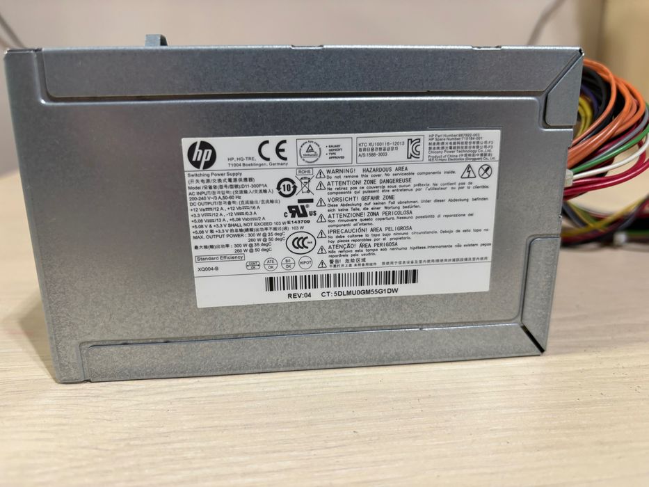 Sursa PC Desktop HP Pro 3500 MT PSU 300W ATX Original Power Supply