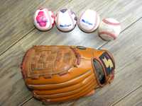 BaseBall Бейзбол Ръкавица Естествена Кожа и 4бр.Топки