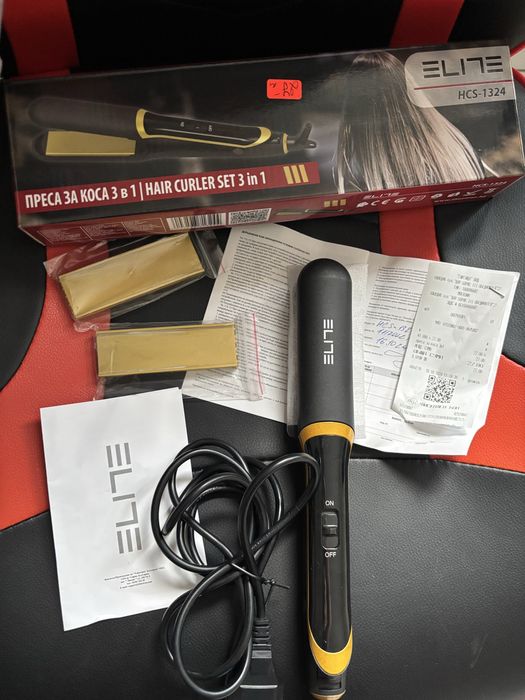 Преса за коса Elite 3в1