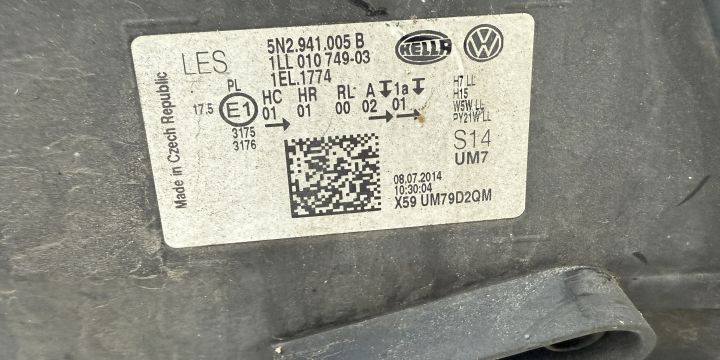 Far stanga UK 5N2941005B 5N2941005 Volkswagen VW Tiguan prima generat