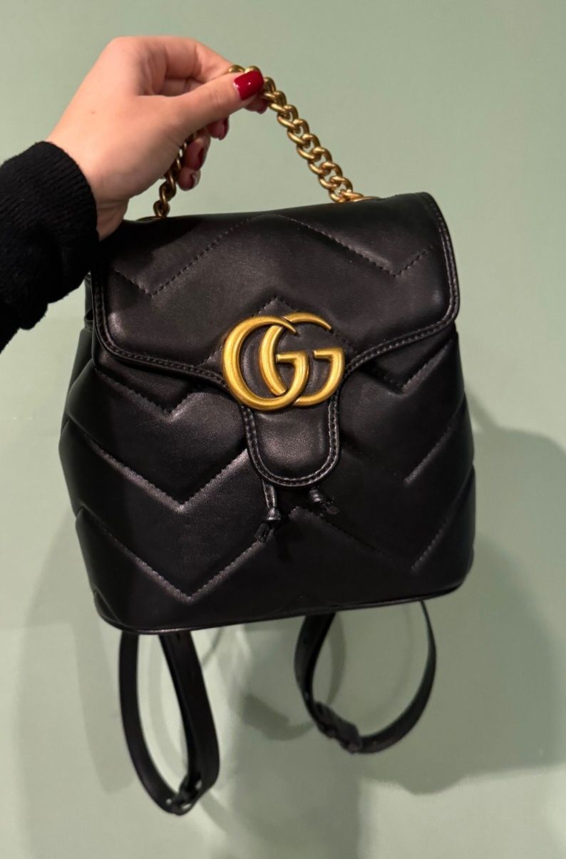 Gucci малка раница ,ест.кожа