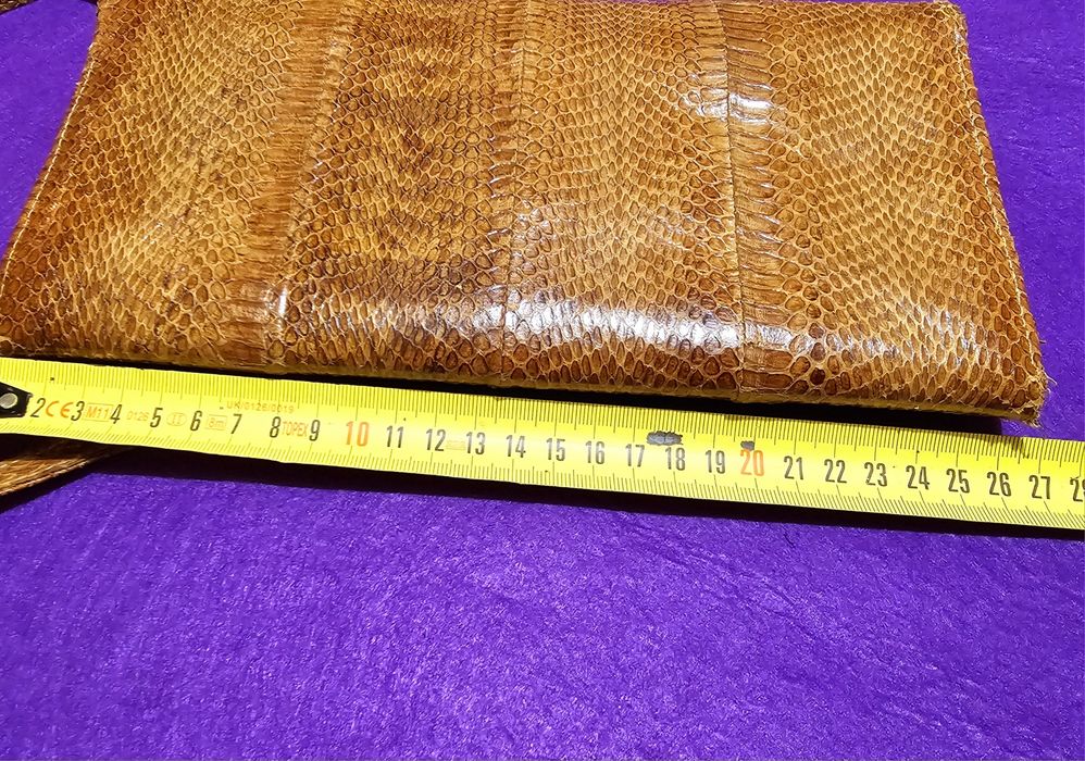 Geanta lux Gucci vintage din piele de sarpe