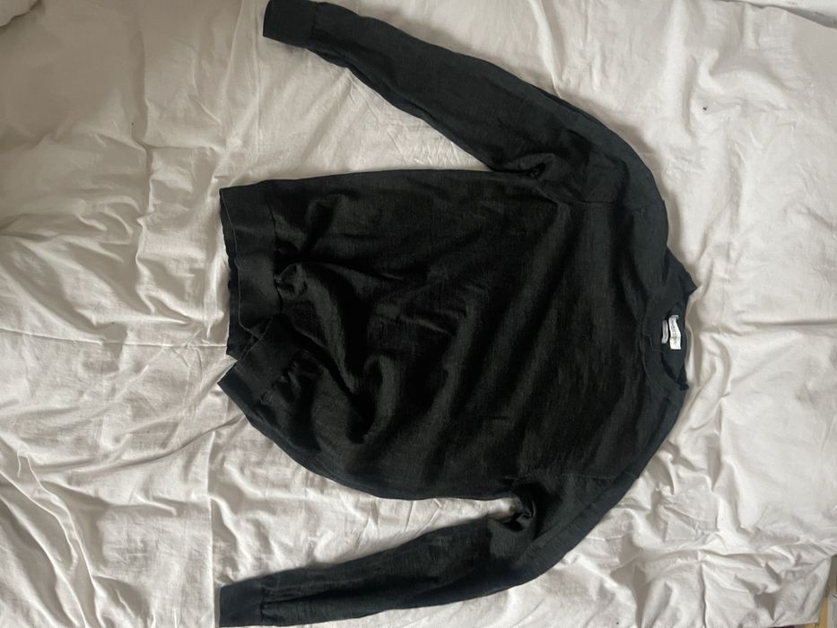 Мъжка блуза Mario Conti 100% merino XL тъмно зелена