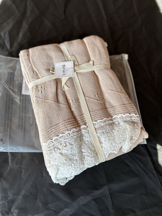 Patura bebelusi - bumbac tricotata