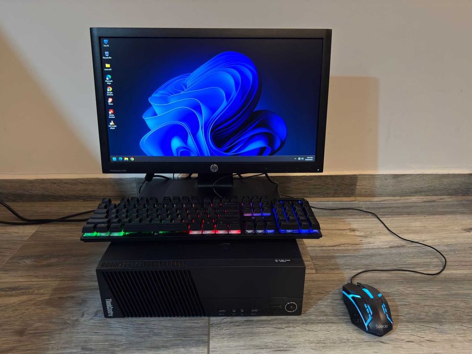 Kit PC Office + Monitor + Periferice Lenovo Thinkcentre M93P