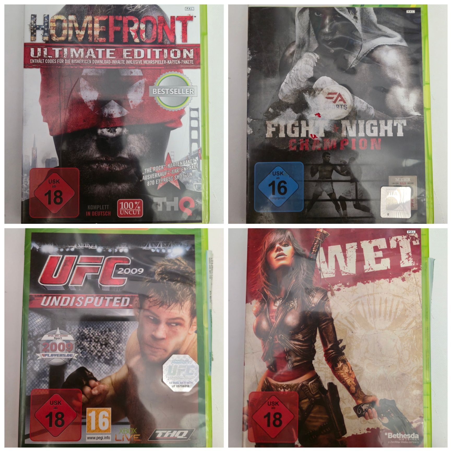Sonic Generations, Wet, Tekken 6, UFC, Arcania, Worms (XBOX 360)