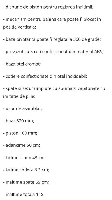 Vând scaun ergonomic nou