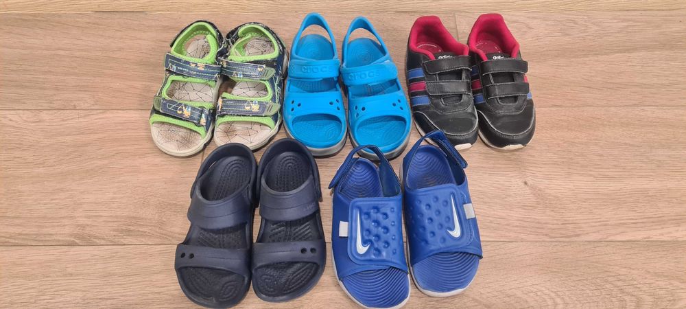 Лот детски сандали 28 и 29 номер Crocs Adidas