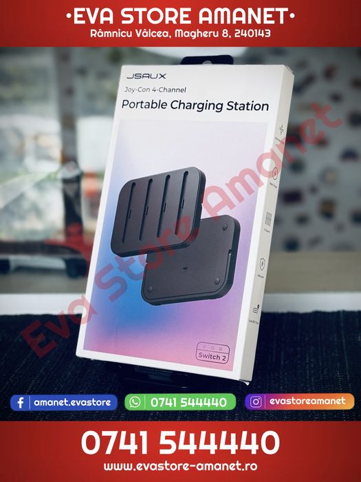 Statie de incarcare portabila JSAUX Joy-Con 4 Nintendo Switch 2
