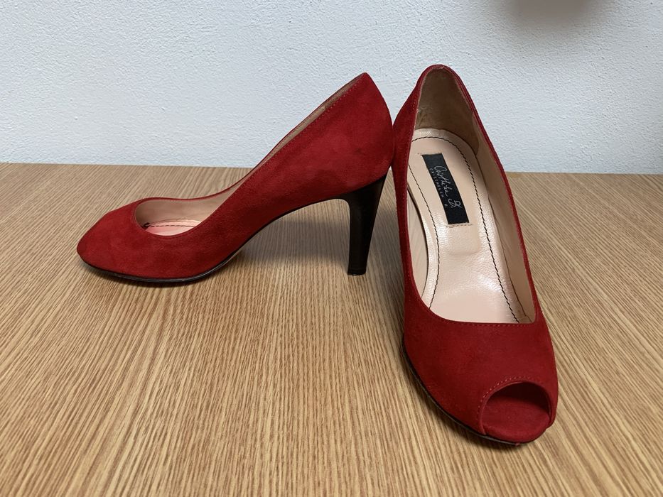 Pantofi dama, piele naturala intoarsa