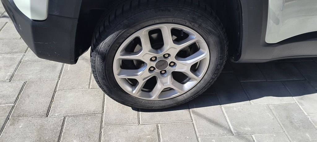 Jante Jeep  Originale de pe mașină R17 + cauciucuri M+S puțin uzate
