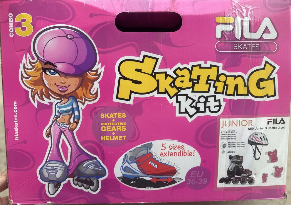 Ролери FILA нови сет от 3 части