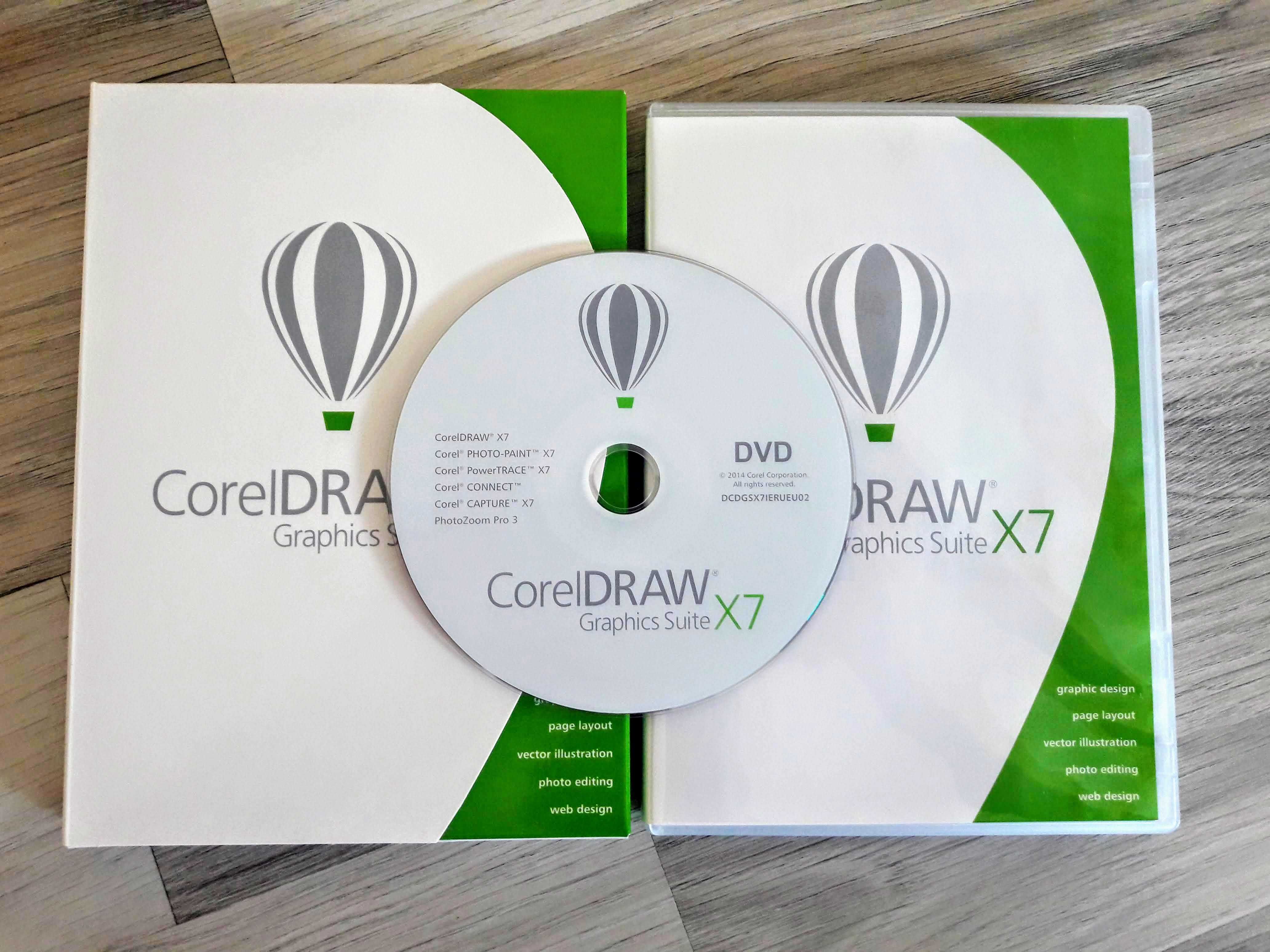 Licenta Corel Draw X7  - Originala - 1 utilizator pe viata, DVD
